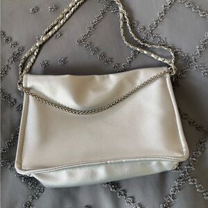 Y2K Silver Bag ✨ Metallic Chain Strap Shoulder Purse